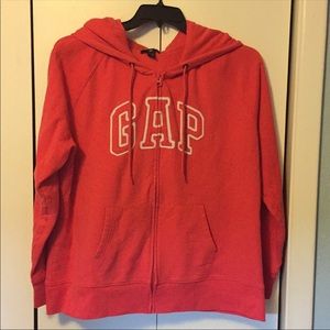 XXL GAP HOODIE in Coral